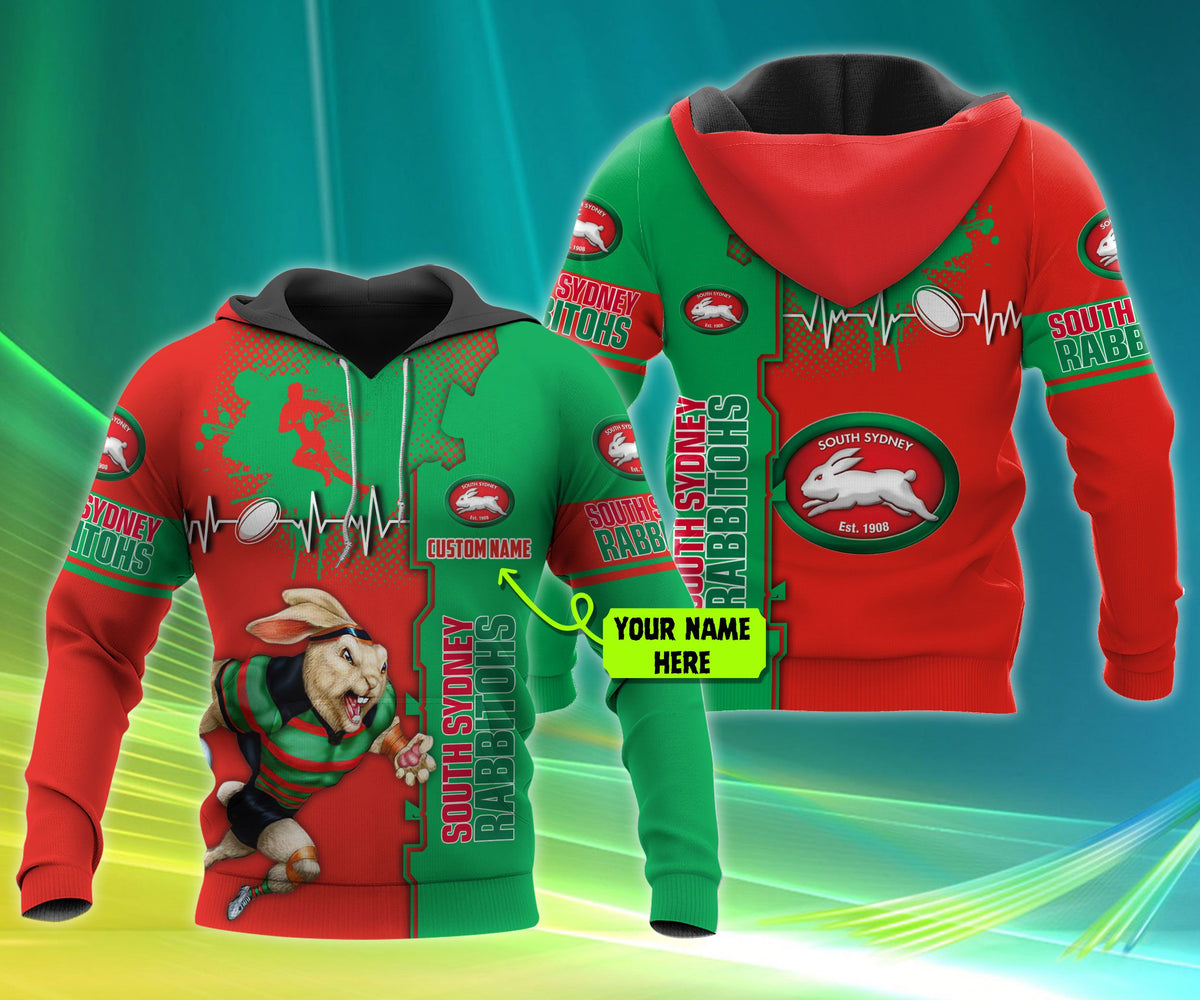 south-sydney-rabbitohs-nrl-personalized-custom-3d-hoodie