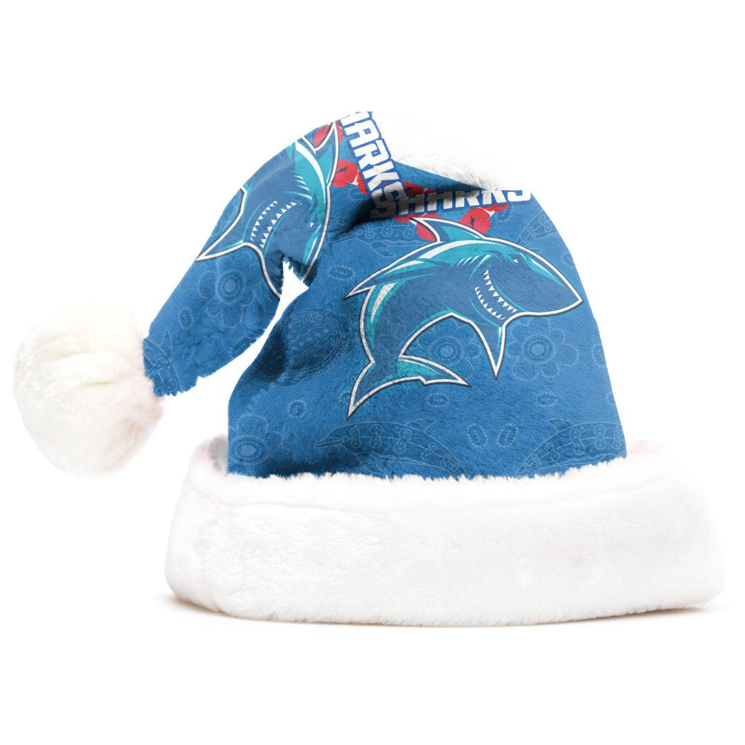 vibe-hoodie-christmas-hat-cronulla-sutherland-sharks-simple-style-rugby-team-christmas-hat