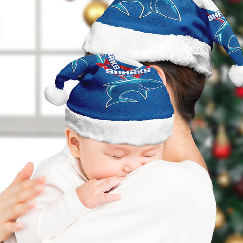 vibe-hoodie-christmas-hat-cronulla-sutherland-sharks-simple-style-rugby-team-christmas-hat