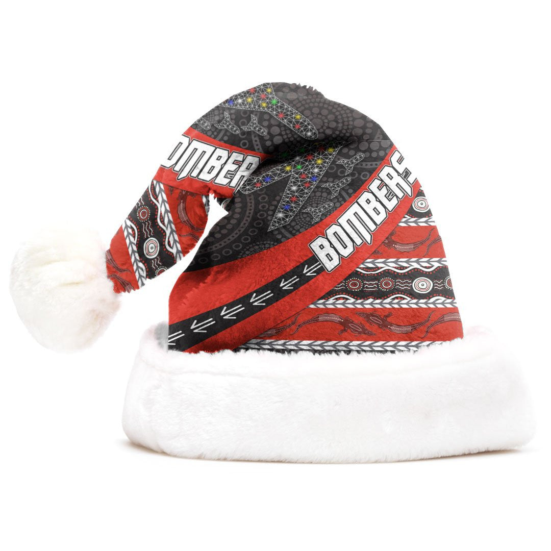 vibe-hoodie-christmas-hat-essendon-bombers-indigenous-black-style-football-team-christmas-hat