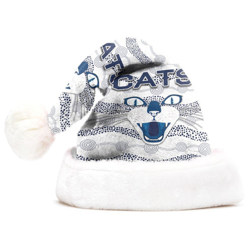 vibe-hoodie-christmas-hat-geelong-cats-white-version-football-team-christmas-hat