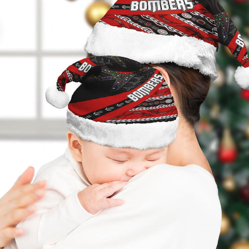 vibe-hoodie-christmas-hat-essendon-bombers-indigenous-black-style-football-team-christmas-hat
