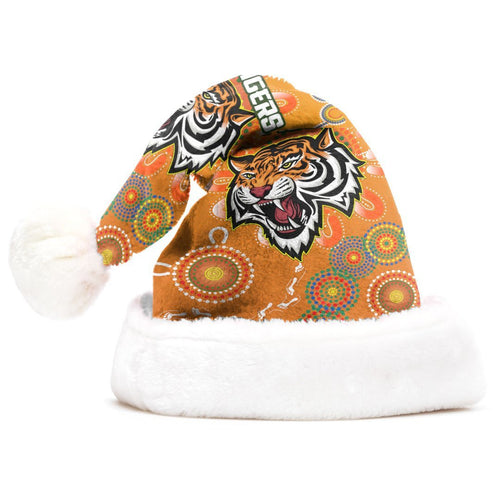 vibe-hoodie-christmas-hat-wests-tigers-unique-indigenous-rugby-team-christmas-hat