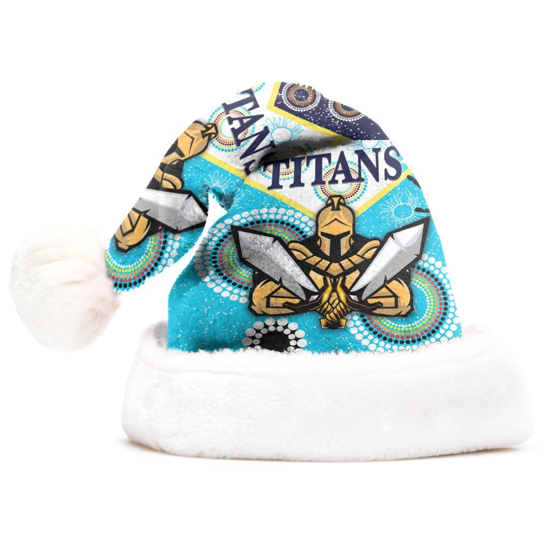 vibe-hoodie-christmas-hat-custom-gold-coast-titans-unique-indigenous-rugby-team-christmas-hat