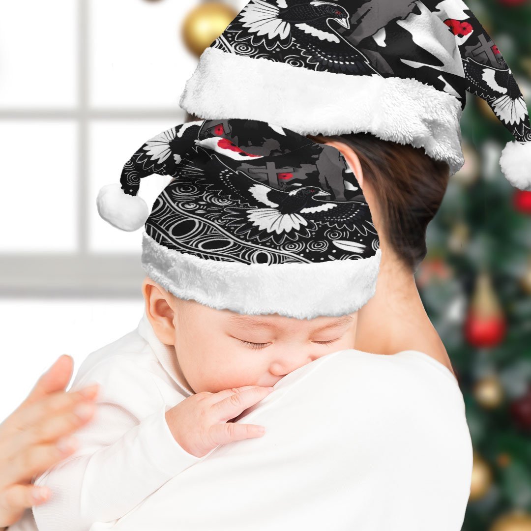 vibe-hoodie-christmas-hat-custom-collingwood-magpies-anzac-day-poppy-football-team-christmas-hat
