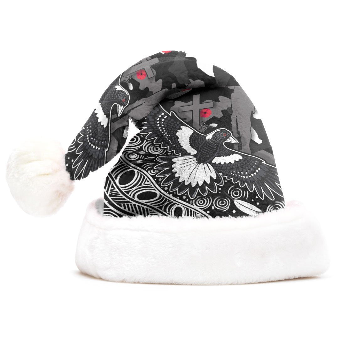 vibe-hoodie-christmas-hat-custom-collingwood-magpies-anzac-day-poppy-football-team-christmas-hat