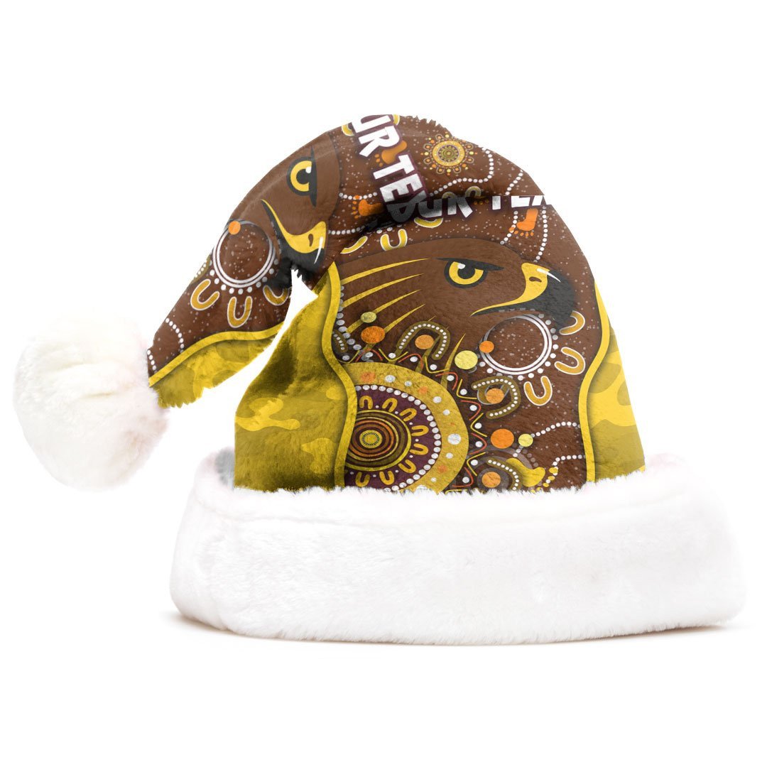 vibe-hoodie-christmas-hat-custom-hawthorn-hawks-indigenous-football-team-christmas-hat