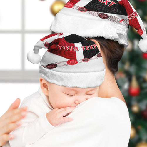 vibe-hoodie-christmas-hat-custom-st-kilda-saints-indigenous-football-team-christmas-hat
