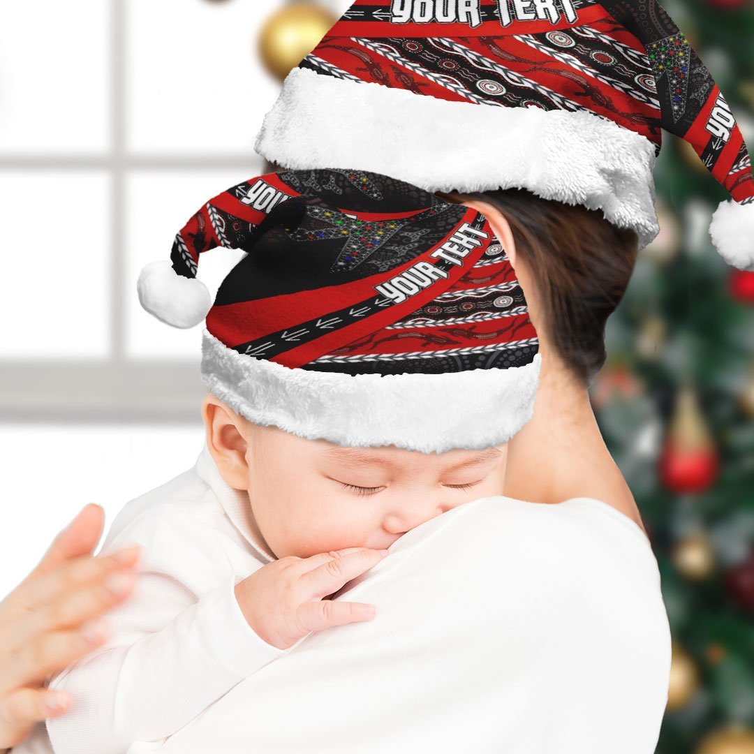 vibe-hoodie-christmas-hat-custom-essendon-bombers-indigenous-black-style-football-team-christmas-hat