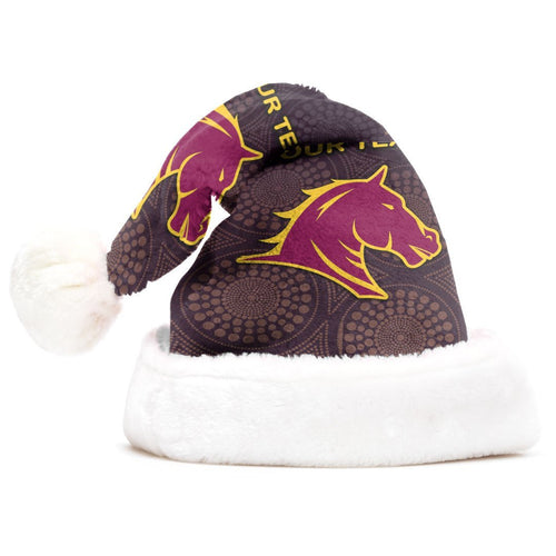 vibe-hoodie-christmas-hat-custom-brisbane-lions-indigenous-unique-football-team-christmas-hat