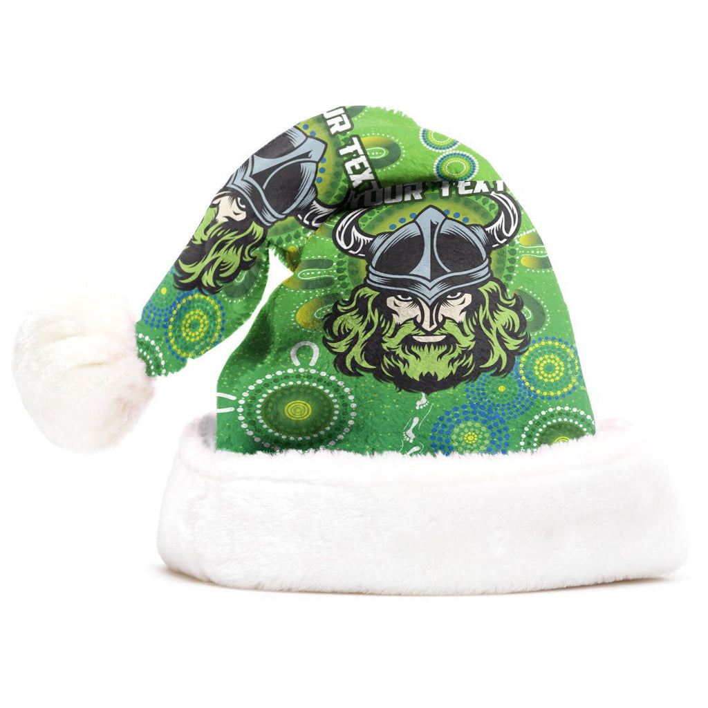 vibe-hoodie-christmas-hat-custom-canberra-raiders-simple-indigenous-rugby-team-christmas-hat