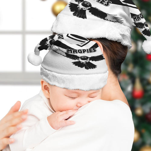 vibe-hoodie-christmas-hat-custom-collingwood-magpies-simple-style-white-football-team-christmas-hat