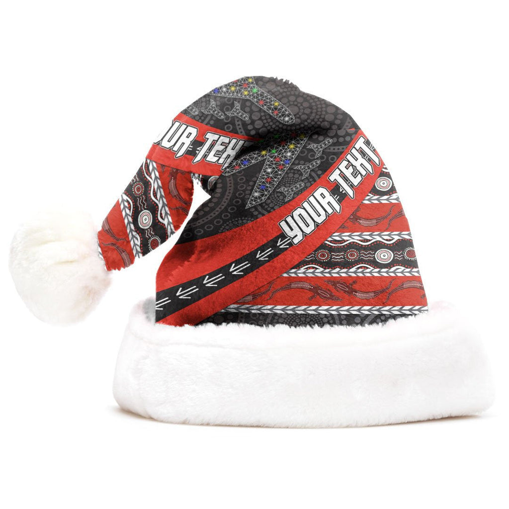 vibe-hoodie-christmas-hat-custom-essendon-bombers-indigenous-black-style-football-team-christmas-hat
