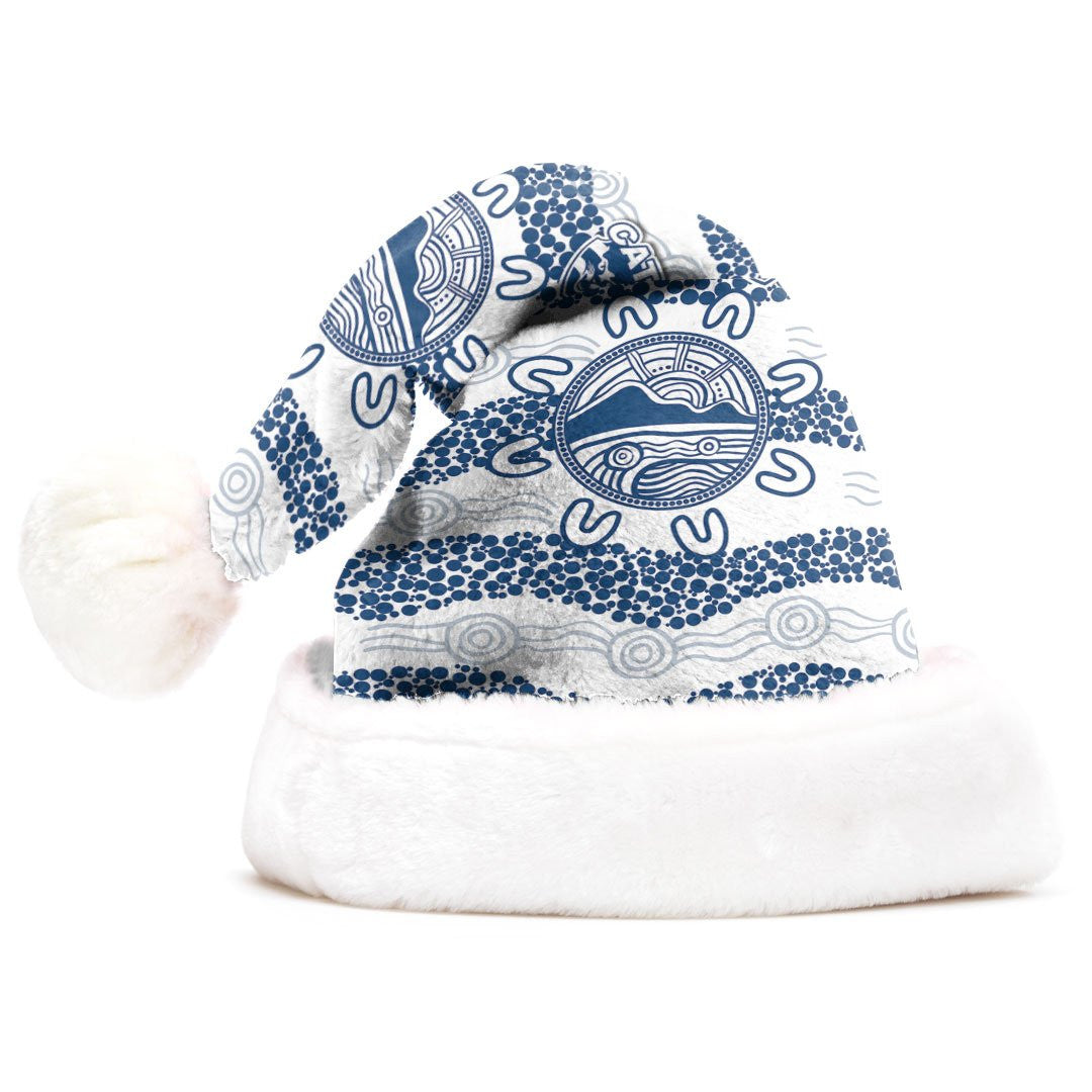 vibe-hoodie-christmas-hat-geelong-cats-simple-indigenous-football-team-christmas-hat