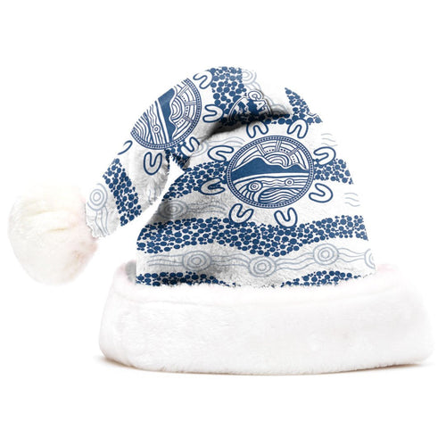 vibe-hoodie-christmas-hat-geelong-cats-simple-indigenous-football-team-christmas-hat