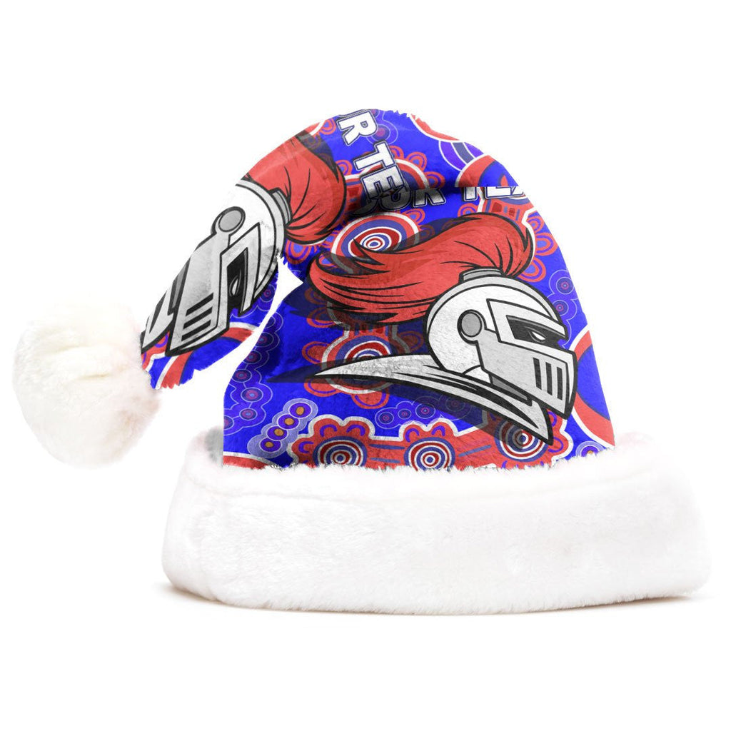 vibe-hoodie-christmas-hat-custom-newcastle-knights-indigenous-rugby-team-christmas-hat