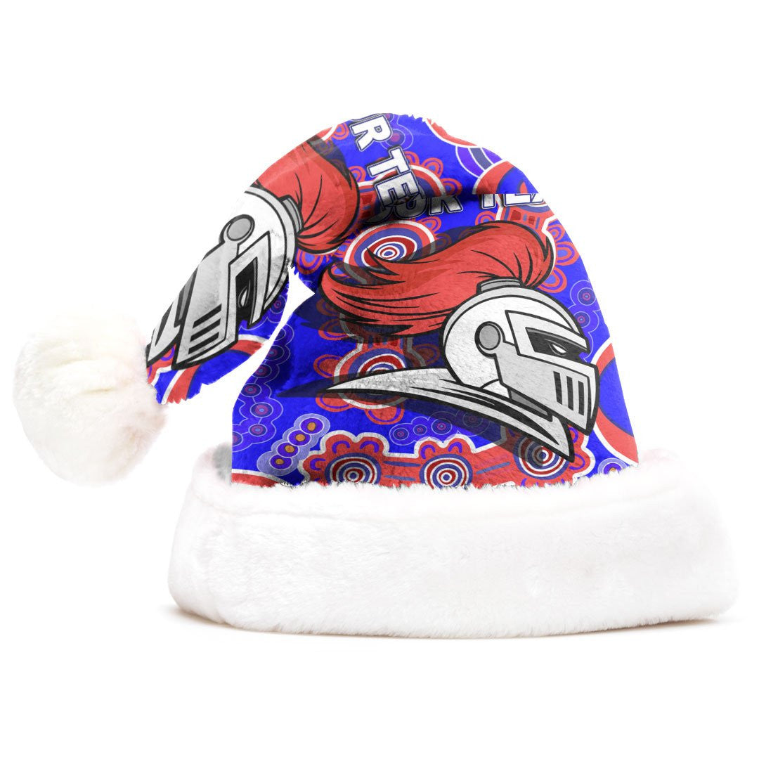 vibe-hoodie-christmas-hat-custom-newcastle-knights-indigenous-rugby-team-christmas-hat
