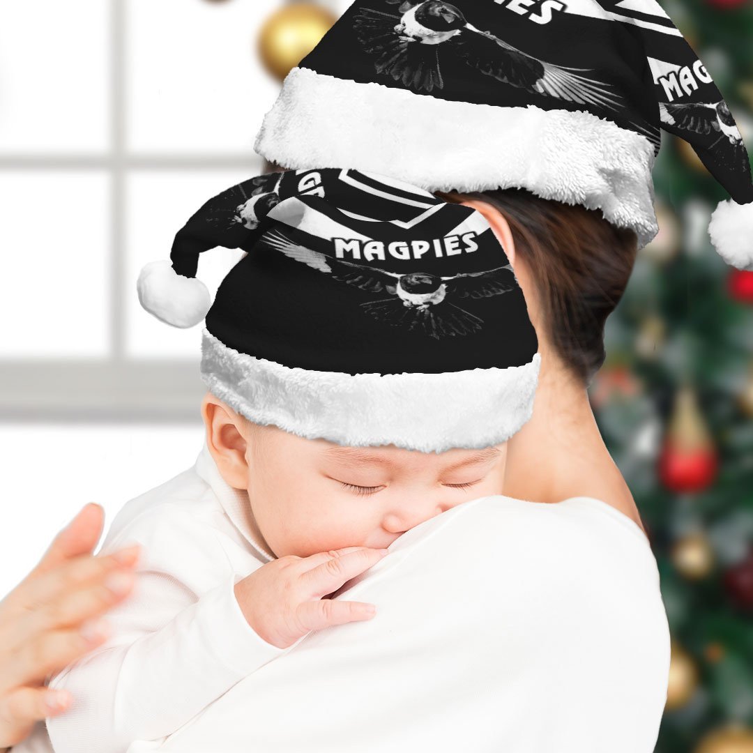 vibe-hoodie-christmas-hat-collingwood-magpies-simple-style-football-team-christmas-hat
