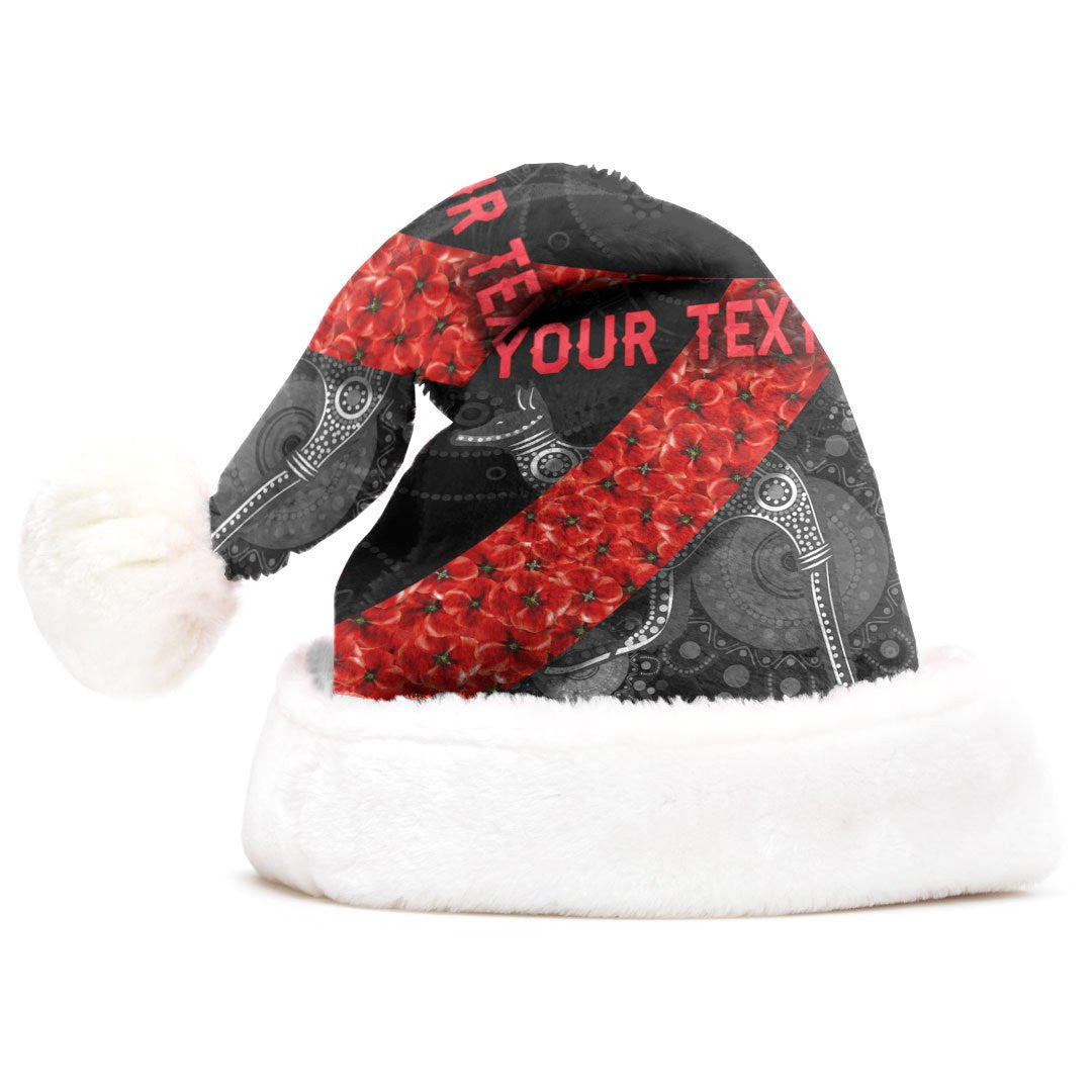 vibe-hoodie-christmas-hat-custom-essendon-bombers-indigenous-poppy-flower-football-team-christmas-hat