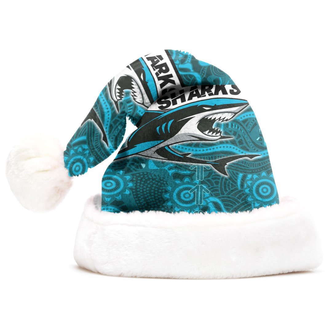 vibe-hoodie-christmas-hat-cronulla-sutherland-sharks-indigenous-new-rugby-team-christmas-hat