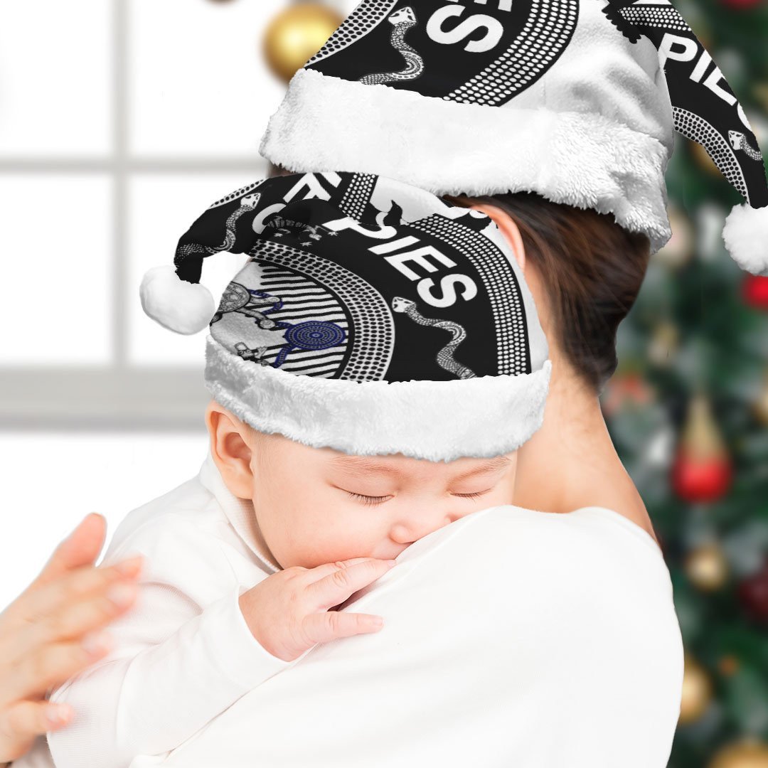 vibe-hoodie-christmas-hat-collingwood-magpies-indigenous-pies-football-team-christmas-hat