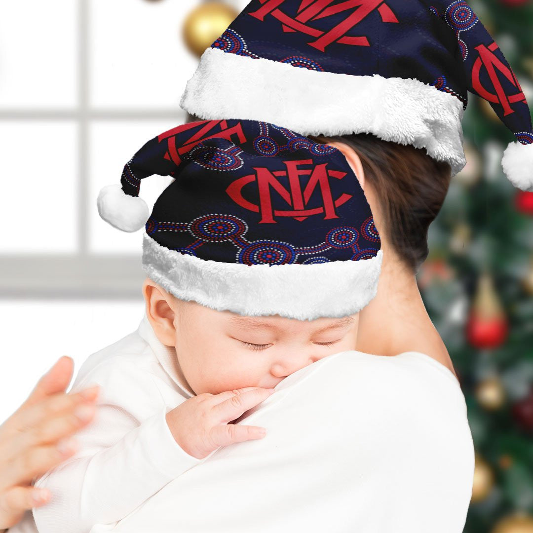 vibe-hoodie-christmas-hat-melbourne-demons-indigenous-football-team-christmas-hat