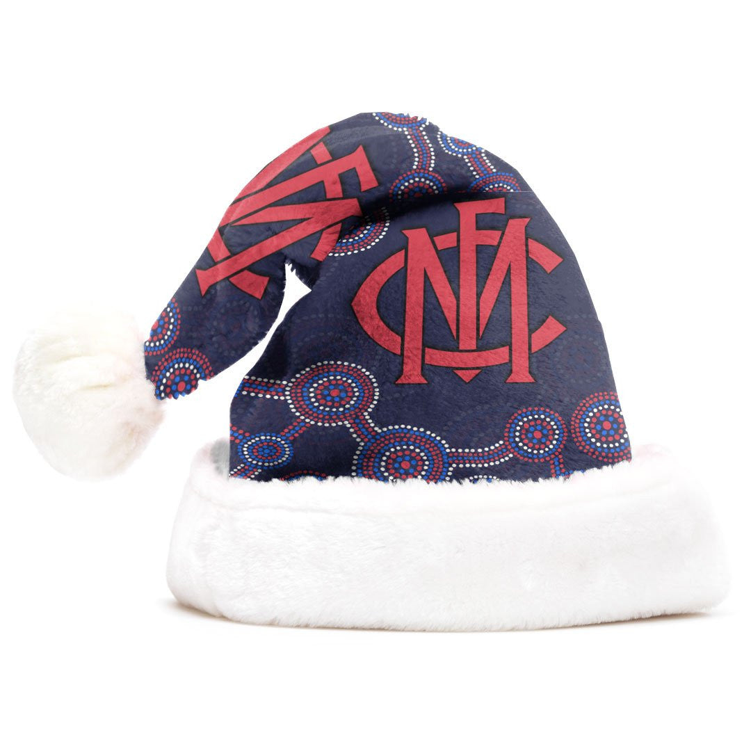 vibe-hoodie-christmas-hat-melbourne-demons-indigenous-football-team-christmas-hat
