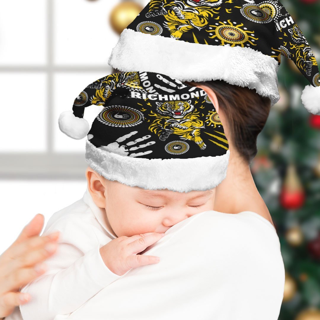 vibe-hoodie-christmas-hat-richmond-tigers-indigenous-football-team-christmas-hat