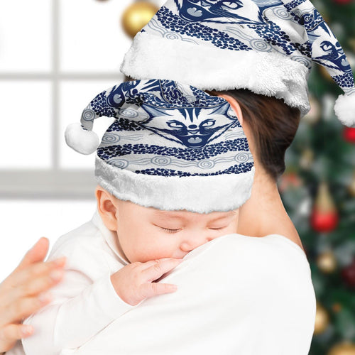 vibe-hoodie-christmas-hat-custom-geelong-cats-simple-indigenous-football-team-christmas-hat