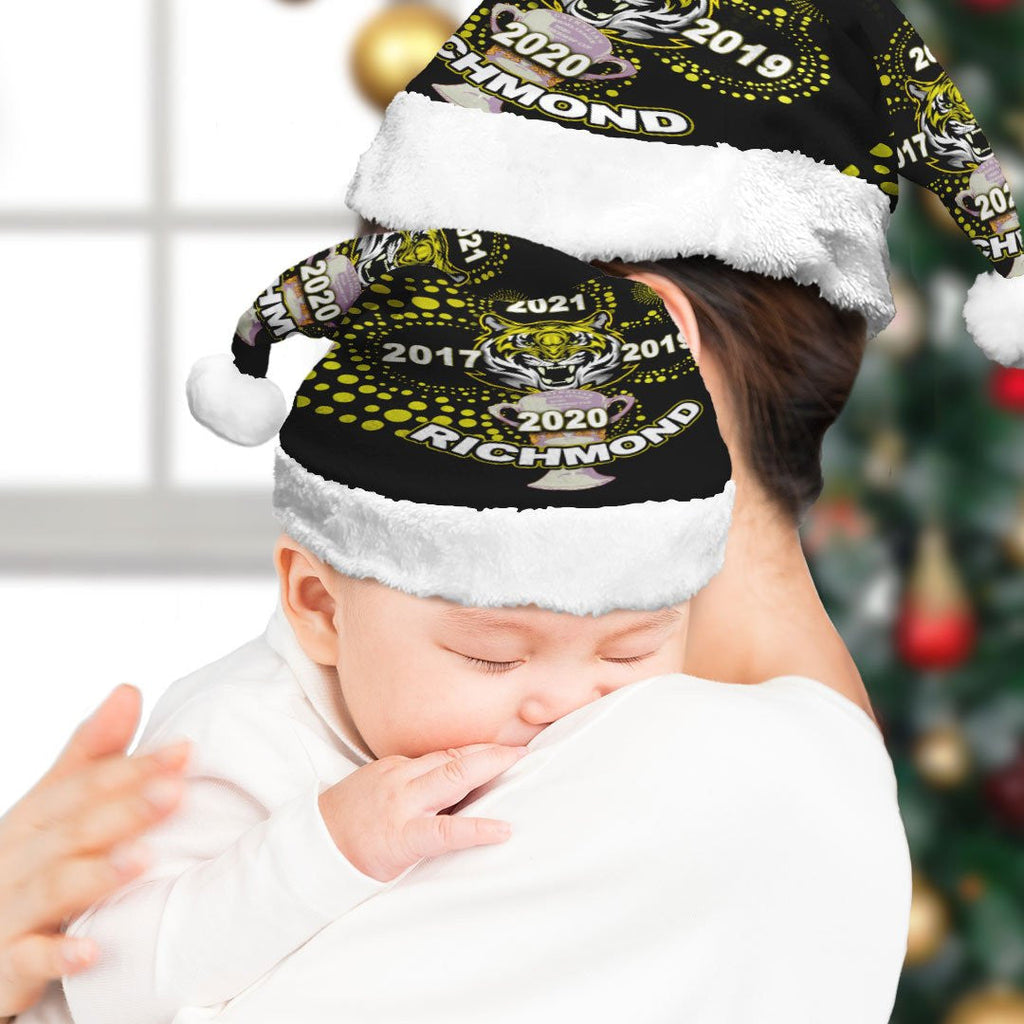 vibe-hoodie-christmas-hat-richmond-tigers-champion-style-lest-we-forget-football-team-christmas-hat
