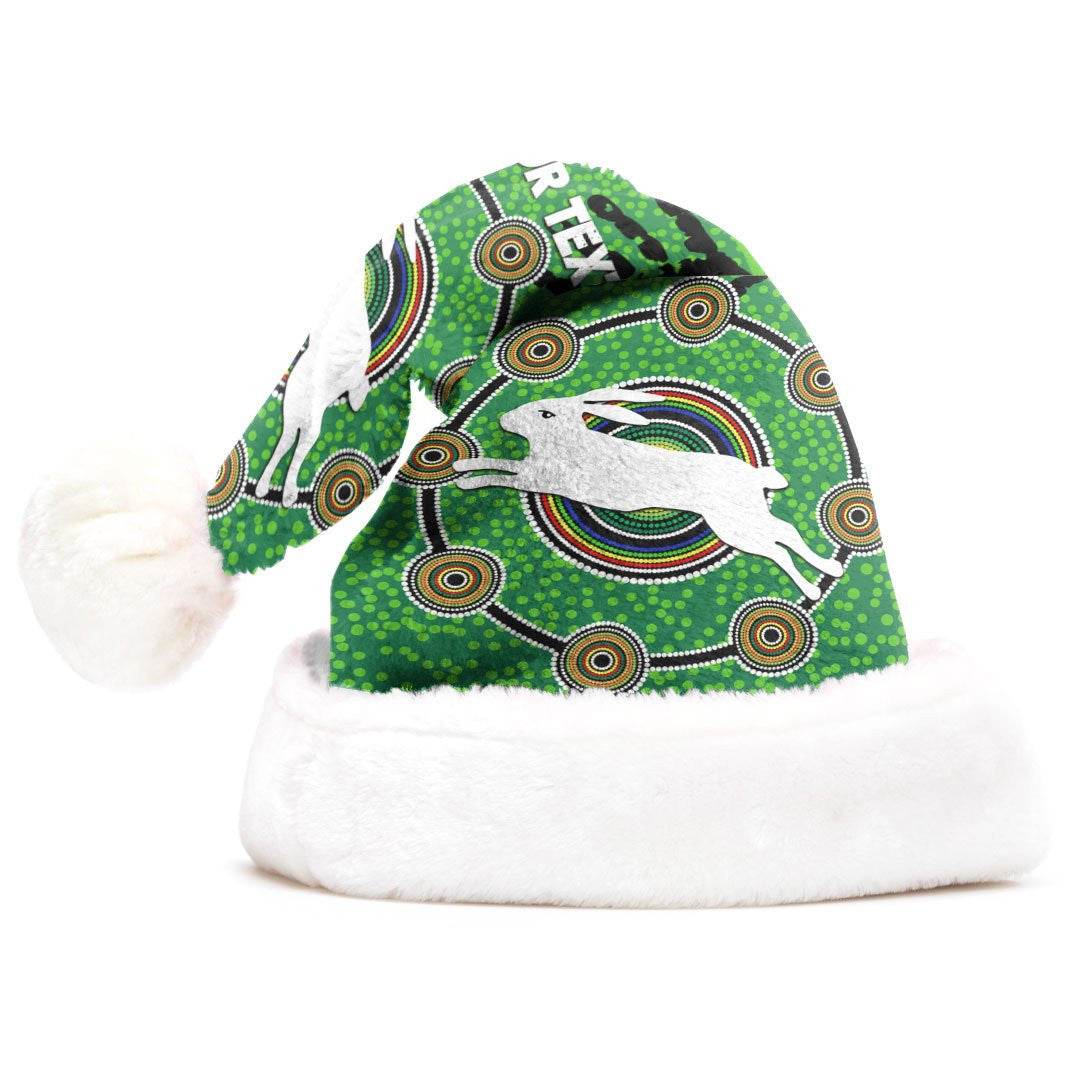 vibe-hoodie-christmas-hat-custom-south-sydney-rabbitohs-indigenous-original-rugby-team-christmas-hat