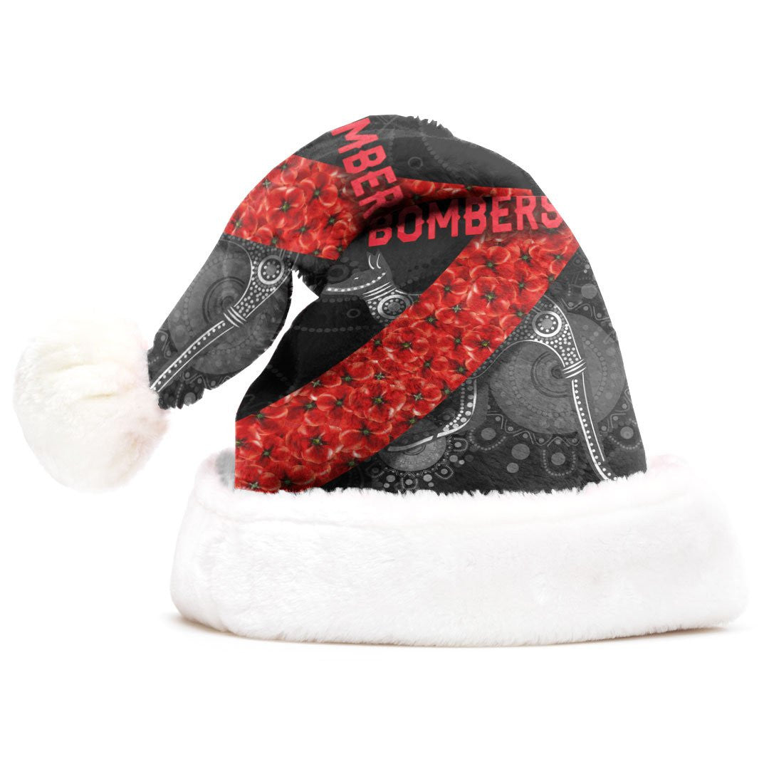 vibe-hoodie-christmas-hat-essendon-bombers-indigenous-poppy-flower-football-team-christmas-hat