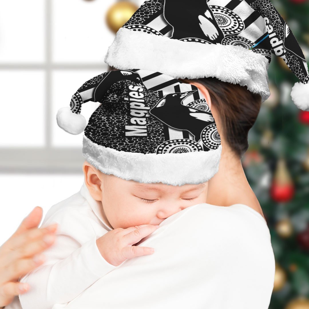 vibe-hoodie-christmas-hat-collingwood-magpies-indigenous-new-football-team-christmas-hat