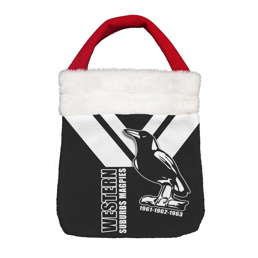 Vibe Hoodie Bag - (Custom) Western Suburbs Magpies - Rugby Team Christmas Gift Bag