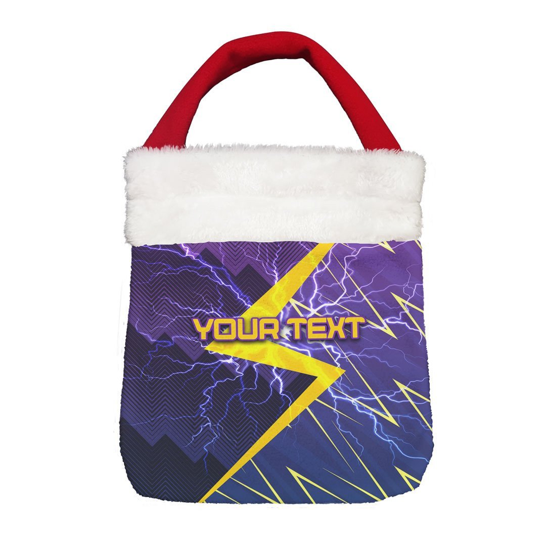 Vibe Hoodie Bag - (Custom) Melbourne Storm Best Version - Rugby Team Christmas Gift Bag