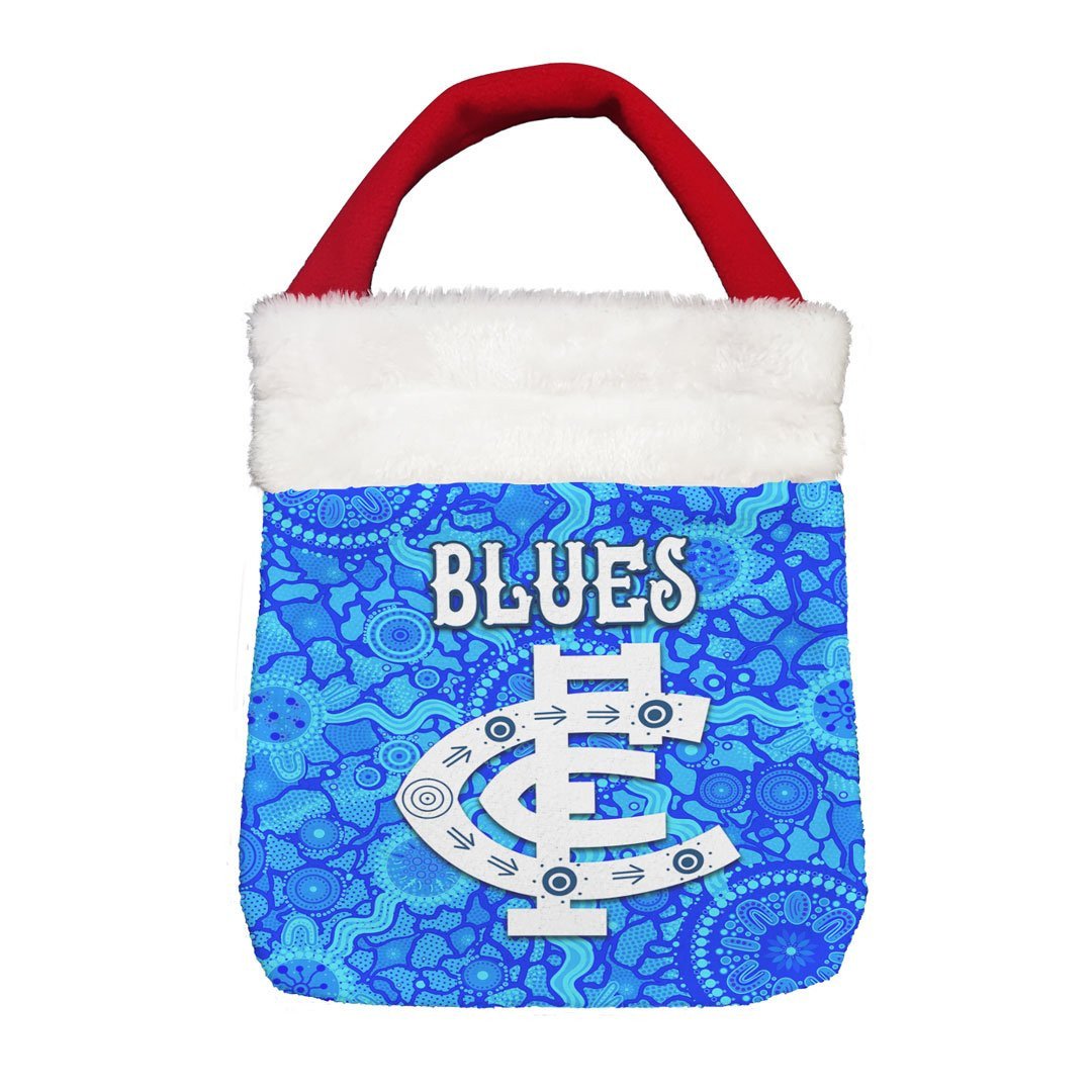 Vibe Hoodie Bag - (Custom) Carlton Blues Special Style - Football Team Christmas Gift Bag