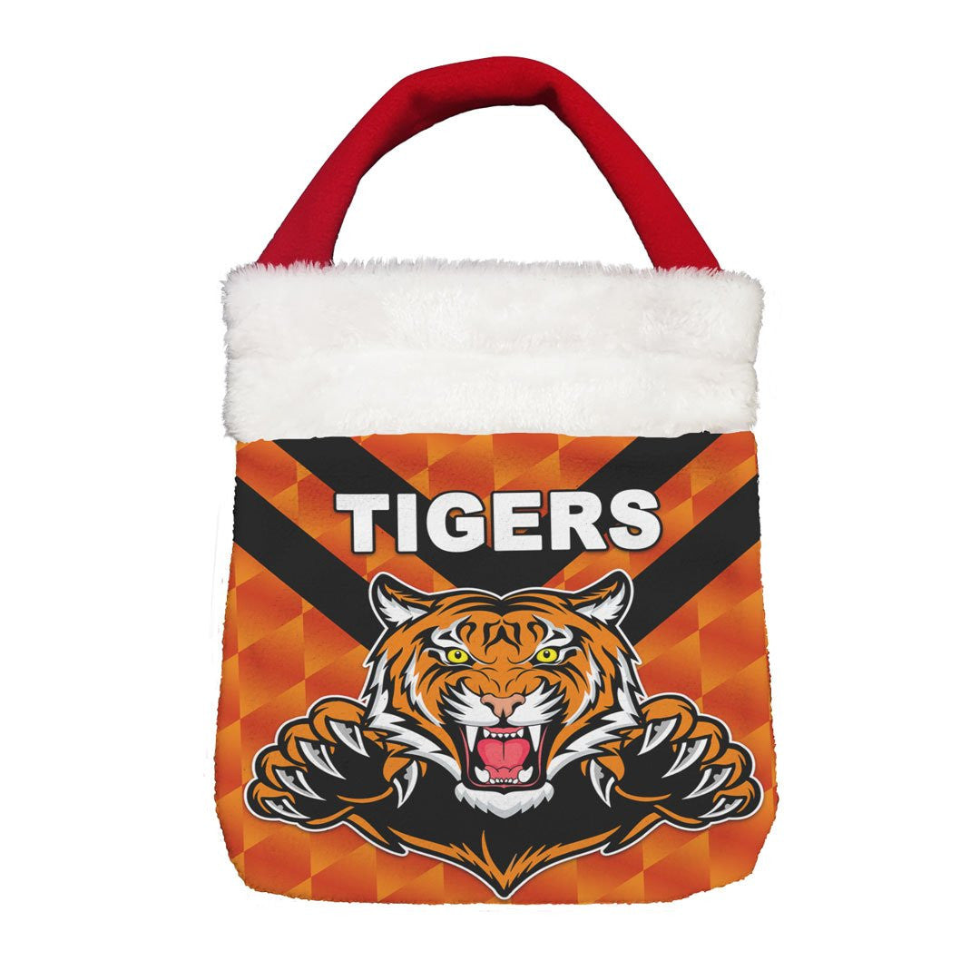 Vibe Hoodie Bag - (Custom) Balmain Tigers Orange Ver. - Rugby Team Christmas Gift Bag