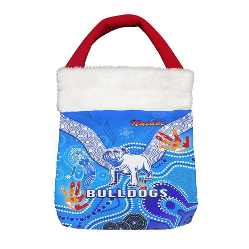 Vibe Hoodie Bag - Canterbury-Bankstown Bulldogs Naidoc - Rugby Team Christmas Gift Bag