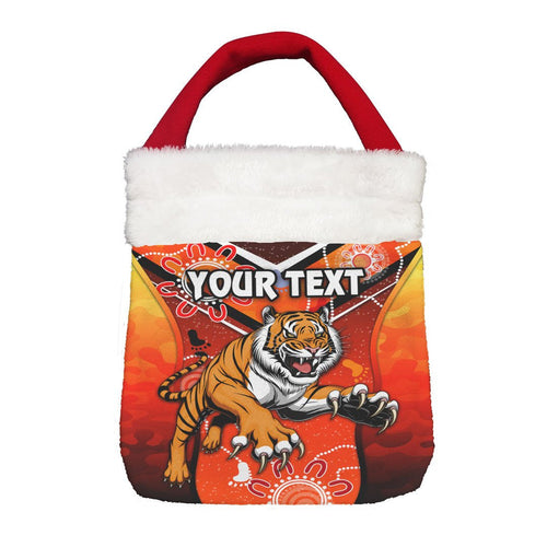 Vibe Hoodie Bag - (Custom) Wests Tigers Special Indigenous - Rugby Team Christmas Gift Bag