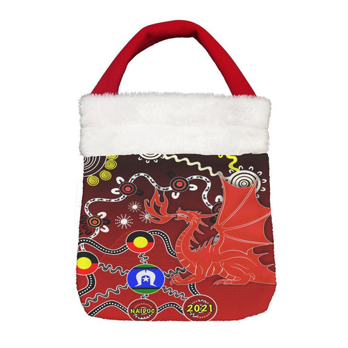 Vibe Hoodie Bag - (Custom) St. George Illawarra Dragons Indigenous Naidoc - Rugby Team Christmas Gift Bag