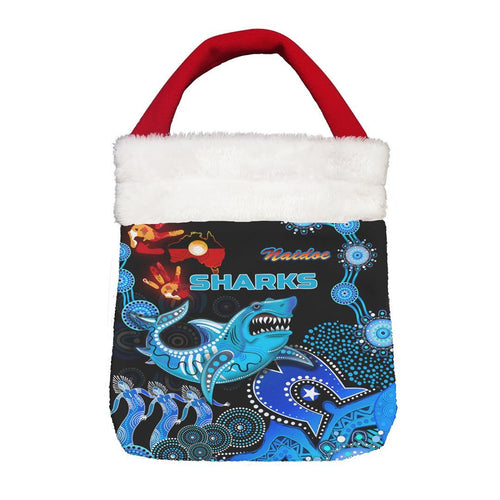 Vibe Hoodie Bag - Cronulla-Sutherland Sharks Naidoc - Rugby Team Christmas Gift Bag