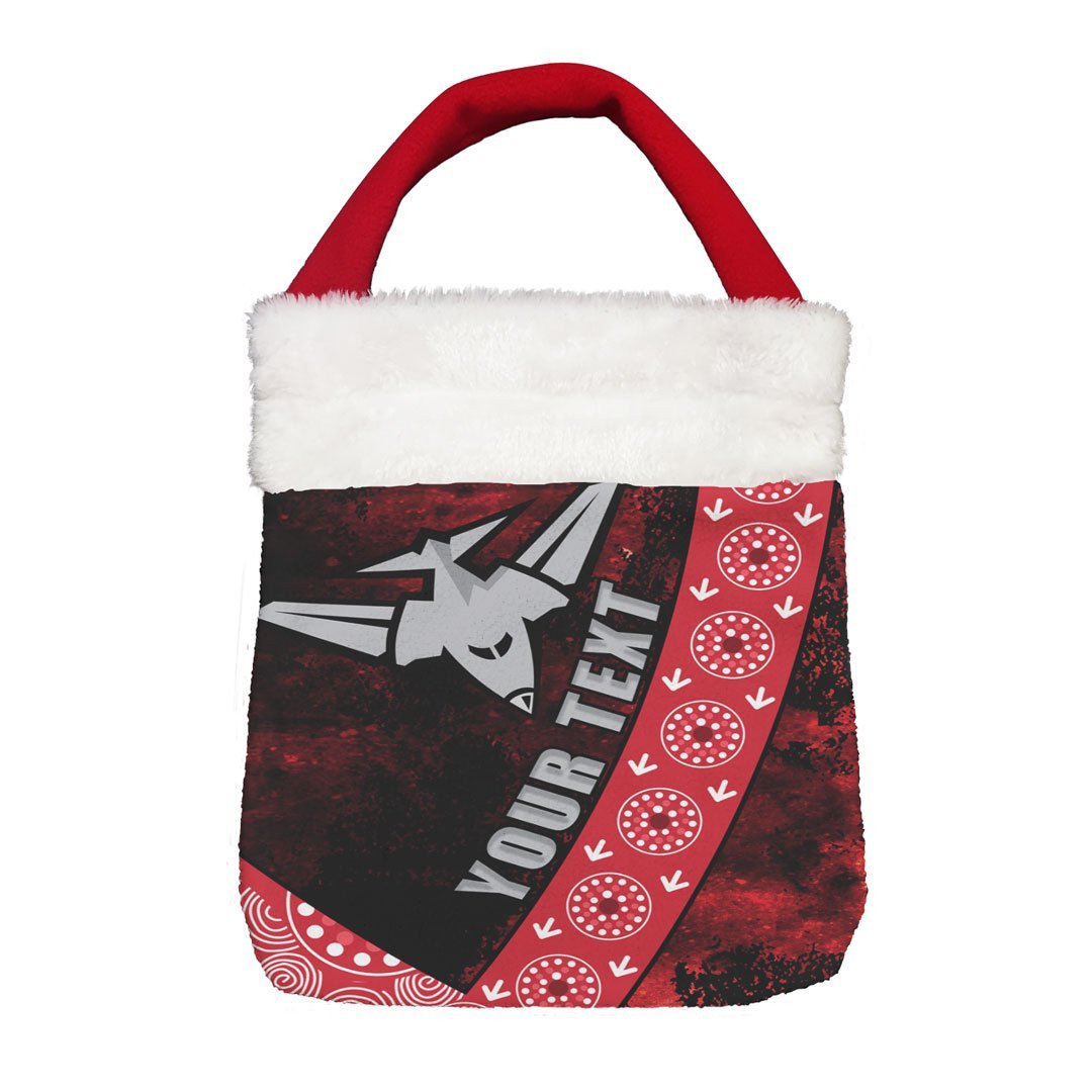 Vibe Hoodie Bag - (Custom) Essendon Bombers Anzac Special Style - Football Team Christmas Gift Bag