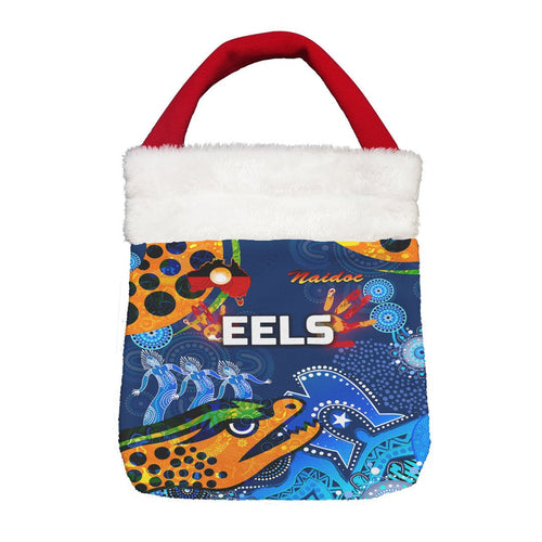 Vibe Hoodie Bag - Parramatta Eels Indigenous Naidoc Royal Blue - Rugby Team Christmas Gift Bag