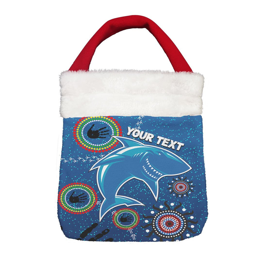 Vibe Hoodie Bag - (Custom) Cronulla-Sutherland Special Indigenous - Rugby Team Christmas Gift Bag