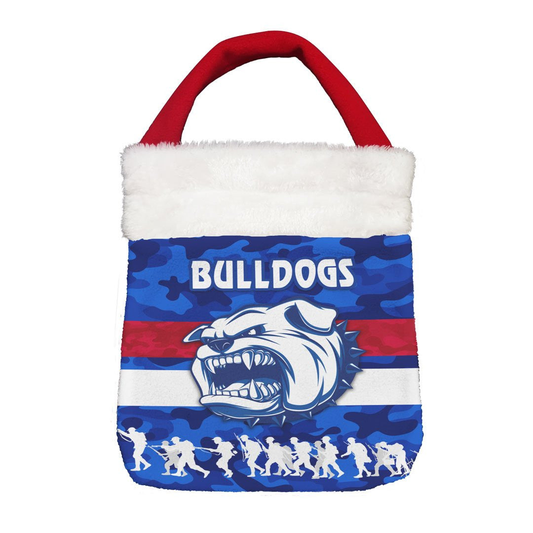 Vibe Hoodie Bag - Western Bulldogs Bulldogs Anzac Day Camo - Football Team Christmas Gift Bag
