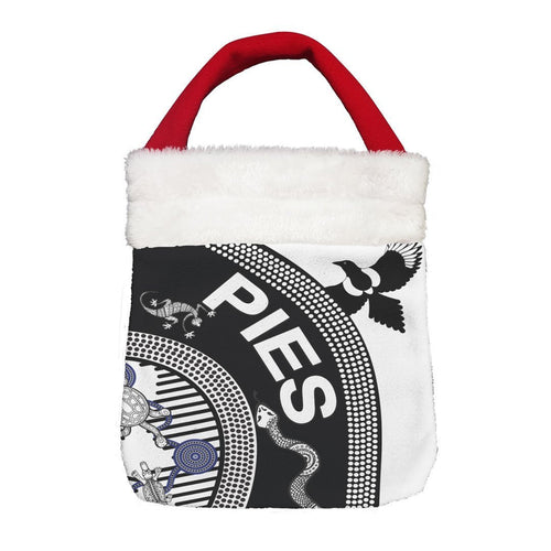 Vibe Hoodie Bag - Collingwood Magpies Indigenous Pies - Football Team Christmas Gift Bag