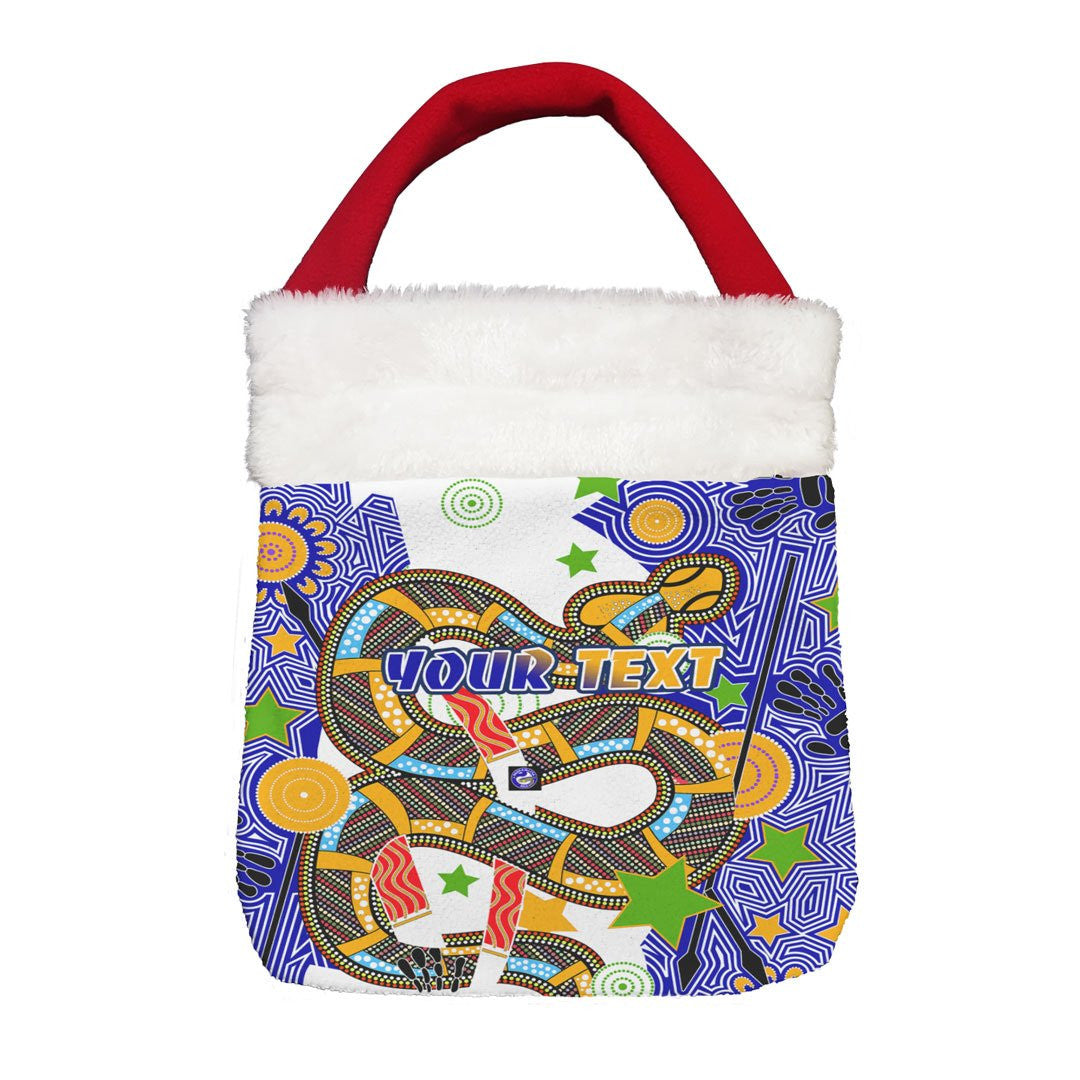 Vibe Hoodie Bag - (Custom) Parramatta Eels Indigenous - Rugby Team Christmas Gift Bag