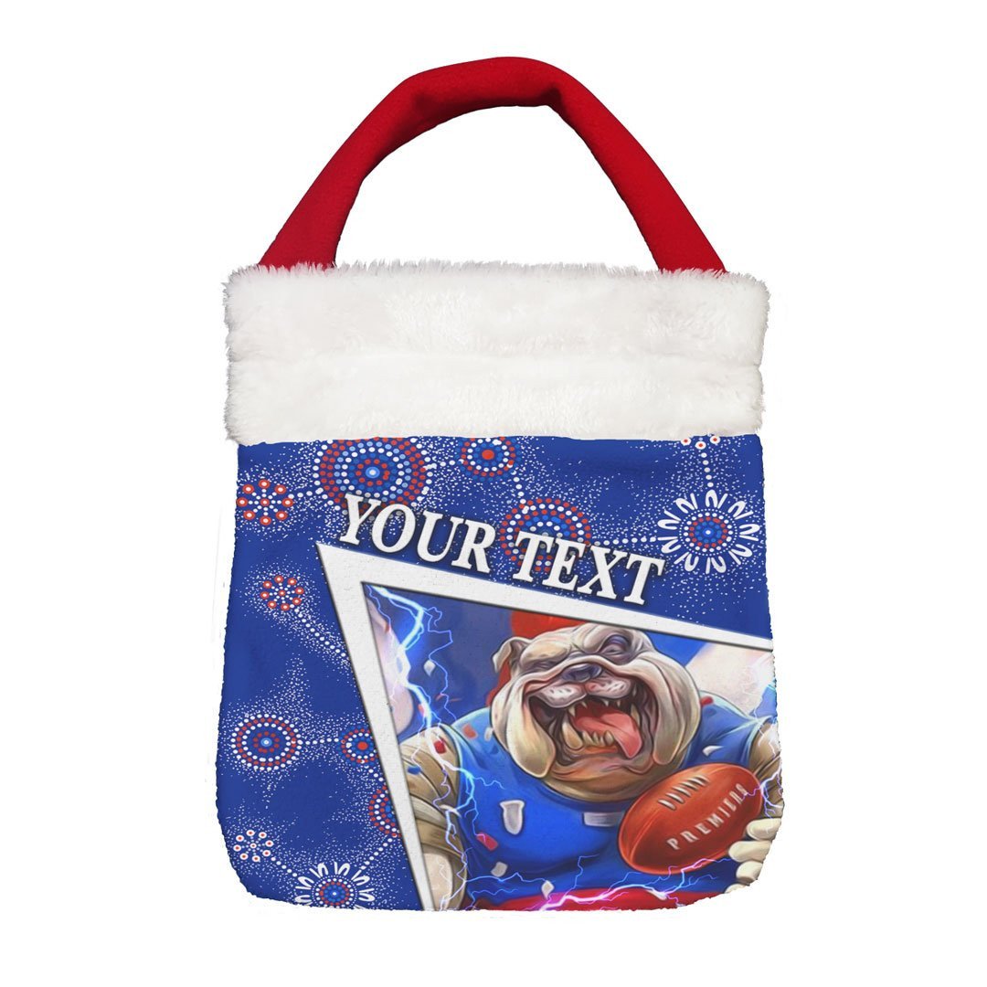 Vibe Hoodie Bag - (Custom) Western Bulldogs Bulldogs Indigenous - Football Team Christmas Gift Bag