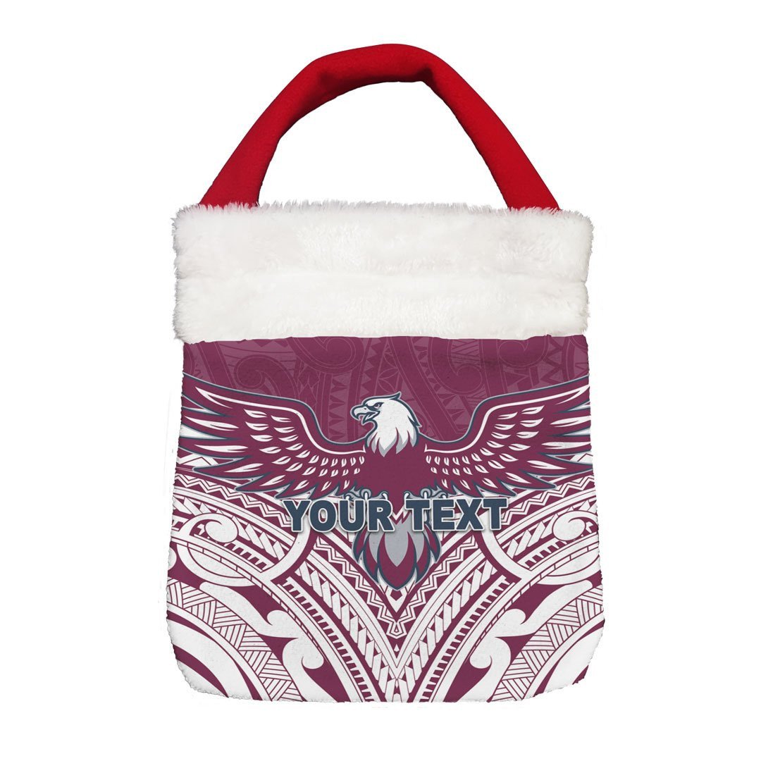 Vibe Hoodie Bag - (Custom) Manly-Warringah Sea Eagles Maori - Rugby Team Christmas Gift Bag