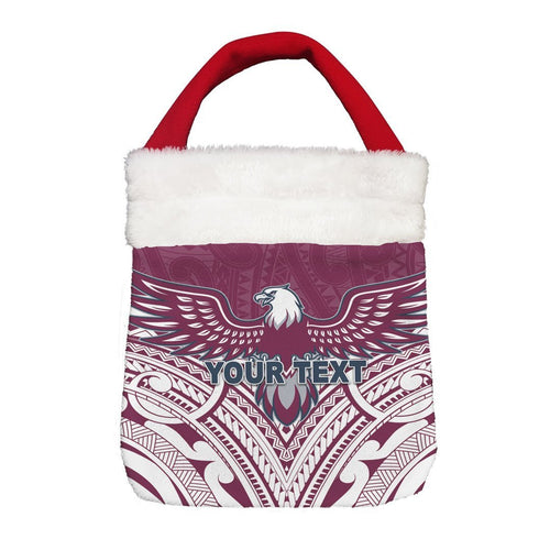 Vibe Hoodie Bag - (Custom) Manly-Warringah Sea Eagles Maori - Rugby Team Christmas Gift Bag